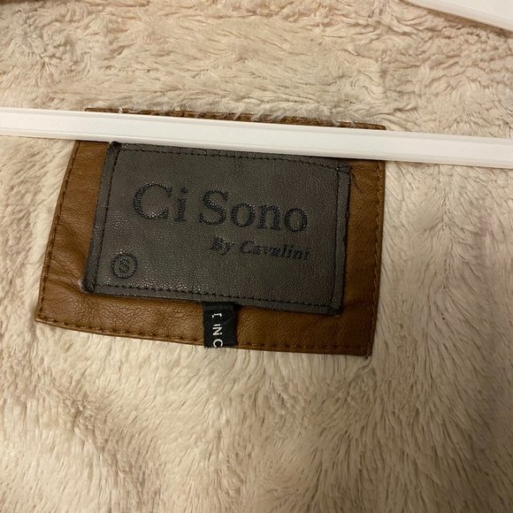 Ci Sono Hooded Cropped Faux Leather Jacket - Picture 8 of 16